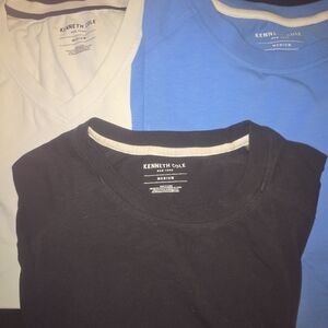 Kenneth Cole Men's Trio: Black, White, and Blue Tees